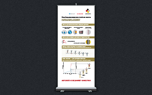 Roll-up стенд для поставщика оборудования и&nbsp;крепежа